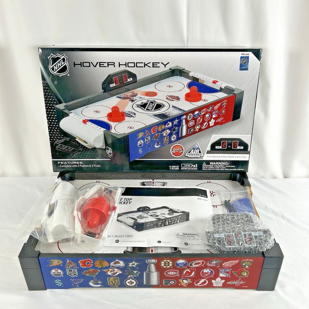 New Open Box NHL EastPoint Air Hockey Hover Hockey Table‎ Top Electronic Scoring